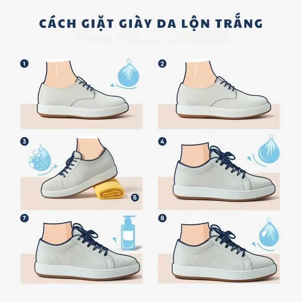 Cách Giặt Giày Da Lộn Trắng: Hướng Dẫn Chi Tiết Giữ Gìn Vẻ Đẹp Và Độ Bền 2 cách giặt giày da lộn trắng
